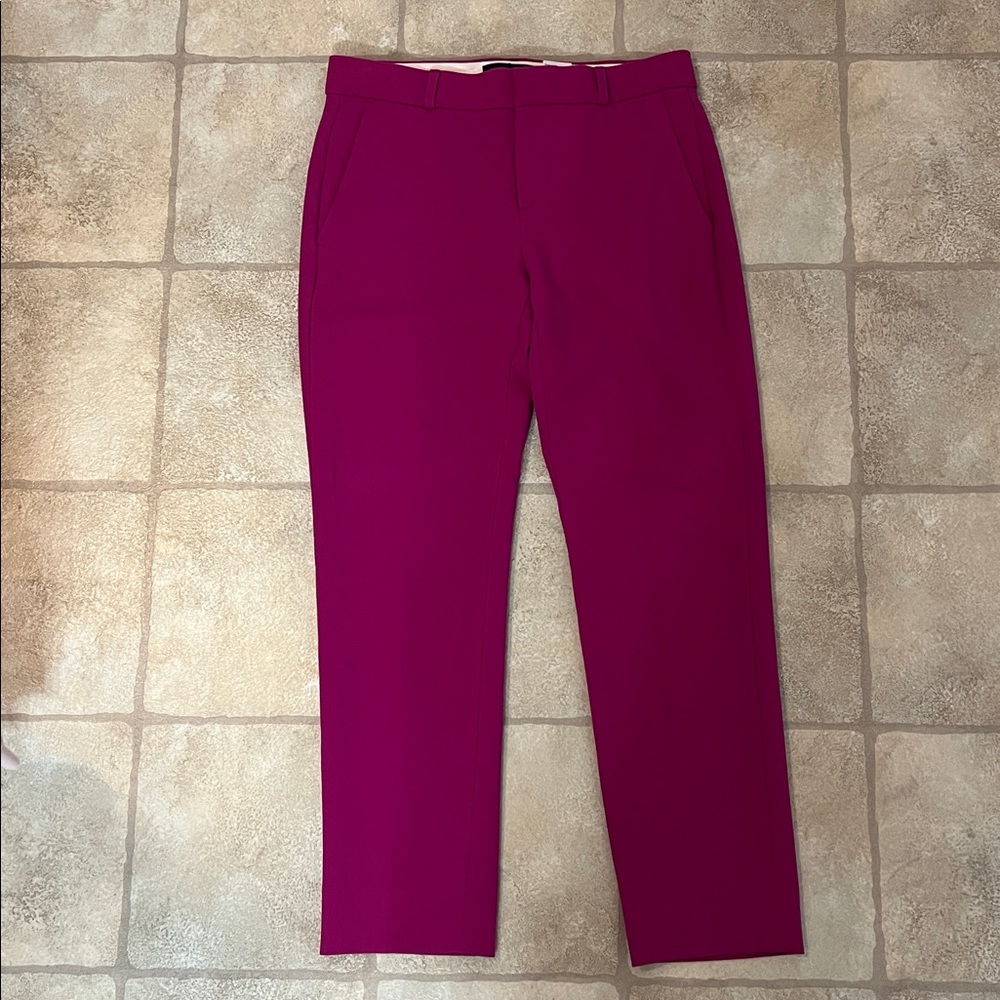 Banana Republic Avery Pants Fuschia Pink Purple 4